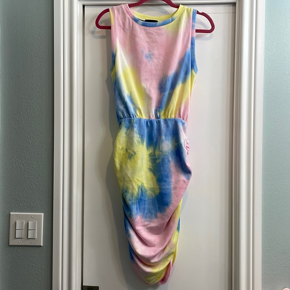 VICI Tie Dye Ruched Dress M